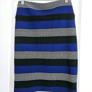 LuLaRoe Striped Cassie Stretchy Pencil Skirt